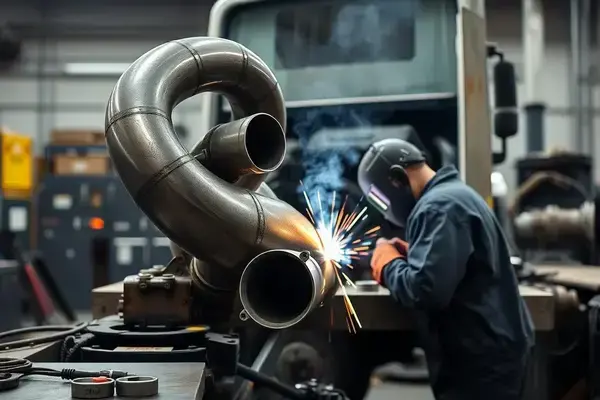 Automotive exhaust welding