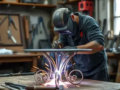 Custom metal table