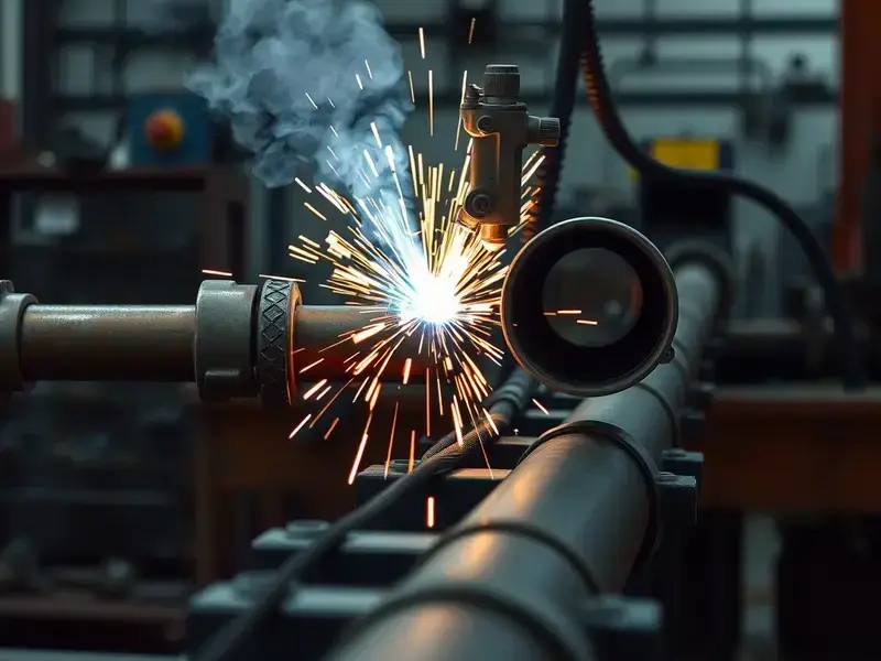 Industrial pipe welding