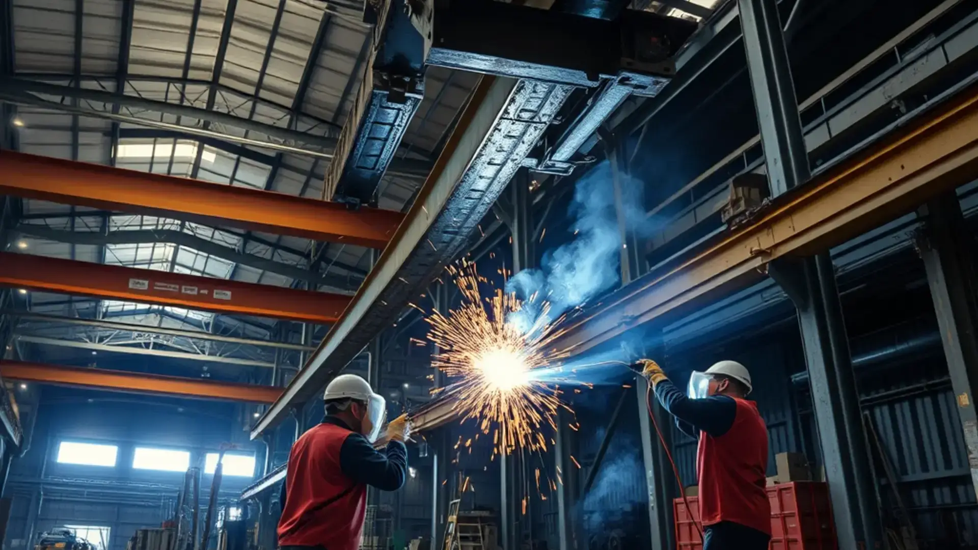 Structural steel welding